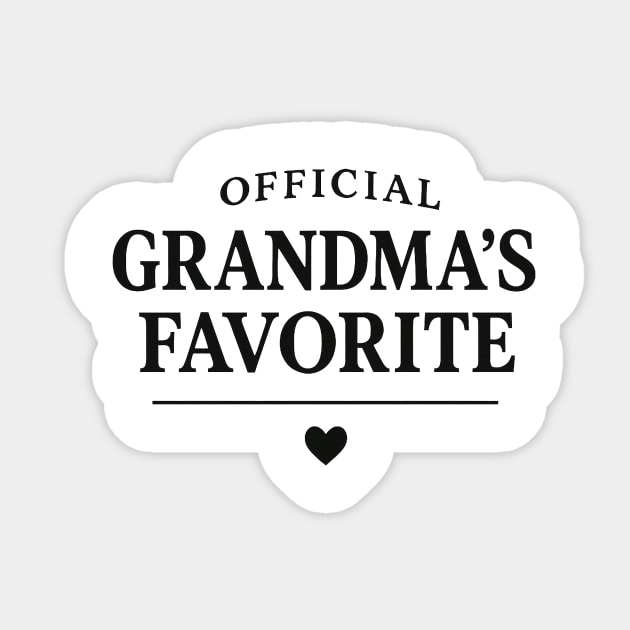 Official-Grandma’s-Favorite Sticker by ArtistTee ⭐⭐⭐⭐⭐